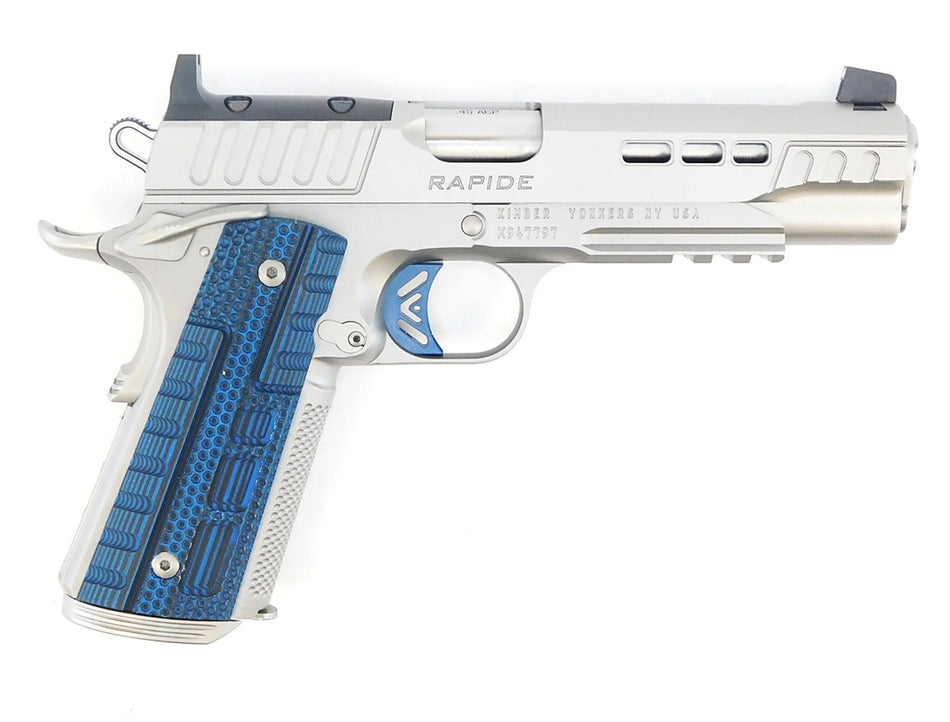 Kimber Mfg.,inc 3000455 Rapide ICE OR 9mm 9+1 5" Stepped Cocking Serrations Stainless Steel Slide G-10 Grip