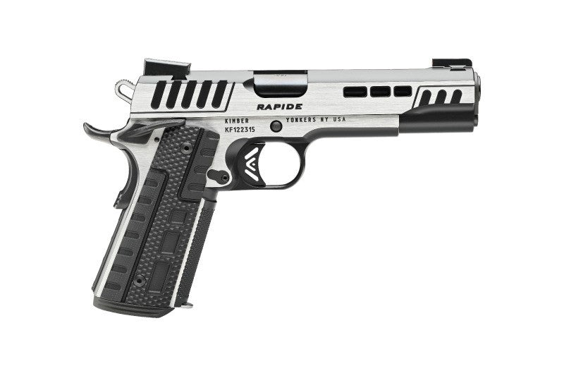 Kimber Mfg.,inc 3000426 Rapide Scorpius 10mm 8+1 5" Black KimPro II w/ Brush Polished Flats Stainless Steel Slide G10 Grip