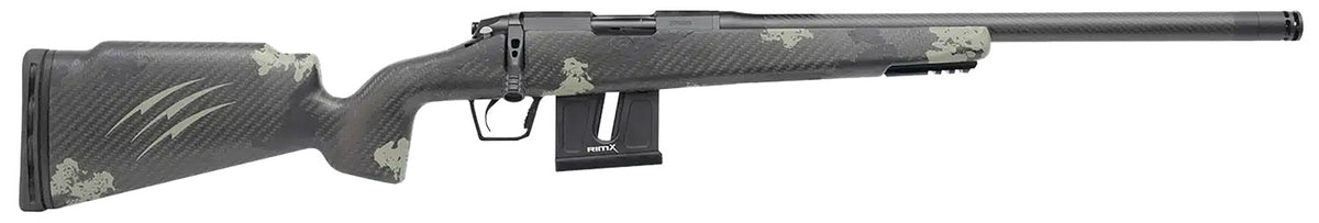 Fierce Firearms FRR17HMR18BF Carbon Razor 17 HMR 10+1 18" Black Cerakote C3 Carbon Fiber Threaded Barrel, Black Cerakote Drilled & Tapped Steel Receiver, LR Raised Negative Comb Forest Camo Carbon Fib
