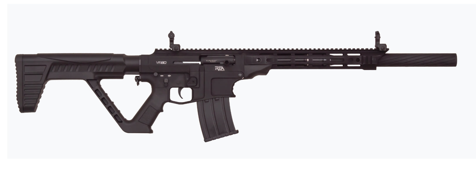 Rock Island VR80CA VR80 *CA Compliant 12 Gauge Semi-Auto 3" 5+1 20" Black Steel Barrel, Black Anodized Aluminum Receiver, Black Thumbhole Synthetic Stock, Black Polymer Grip