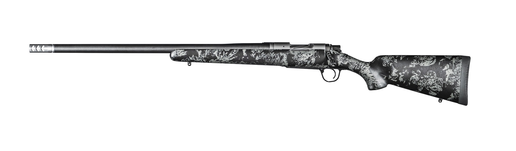Christensen Arms 8010617200 Ridgeline FFT 6.5 PRC 3+1 20" Carbon Fiber/Threaded Barrel, Stainless Steel, Black with Gray Accents Stock, Left Hand