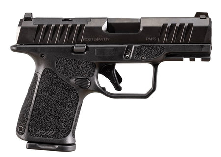 Rost Martin RM1SBLKOSP RM1C Sub-Compact Frame 9mm Luger 15+1 3.60" Black Match Grade Barrel, Black Tenifer Optic Ready/Serrated Steel Slide, Black Polymer Frame w/Picatinny Rail, Textured Grip