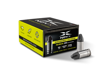NovX .40 S&W Engagement Extreme Lead Free 88 grain SP ammunition