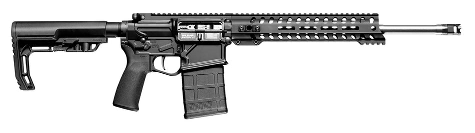 Patriot Ordnance Factory 01662 Rogue Direct Impingement 7.62x51mm NATO 20+1 16.50" Stainless Steel Barrel, Black Anodized Receiver, 11" Renegade Handguard, Synthetic 6 Position MFT Minimalist Stock