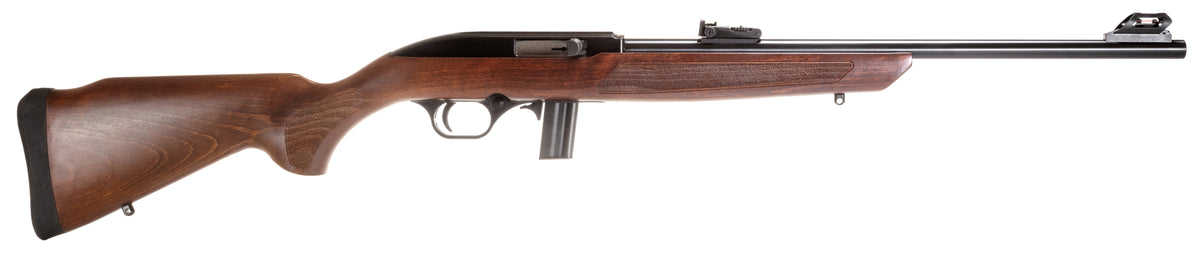 Rossi RS22L1811WD RS22 Full Size 22 LR 10+1 18" Matte Black Steel Barrel, Matte Black Receiver, Fixed Hardwood Stock
