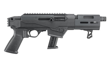 Ruger 29101 PC Charger 9mm Luger 10+1 6.50" Threaded Barrel, Black Hard Coat Anodized Finish, Glass-Filled Polymer Chassis, Takedown Stock, 7075-T6 Aluminum Picatinny Rail, Optics Ready