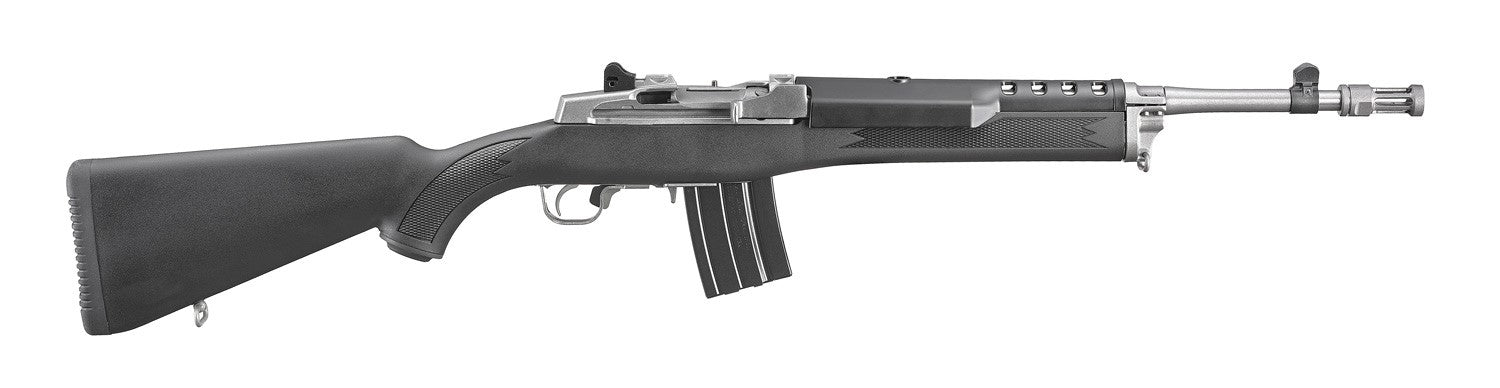 Ruger 5819 Mini-14 Tactical 223 Rem/5.56 NATO 20+1 16.10" Matte Stainless Threaded Barrel, Matte Stainless Steel Receiver w/Picatinny Rail, Black Synthetic Fixed Stock, Right Hand