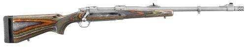 Ruger 47118 Hawkeye Guide Gun 30-06 Springfield 4+1 Matte Stainless Steel Threaded Barrel, Stainless Steel Receiver, Green Mountain Adj LOP Laminate Stock