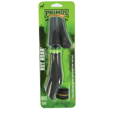 Primos Rut Roar Loud Deer Grunt Call with Built-In Challenge Wheeze