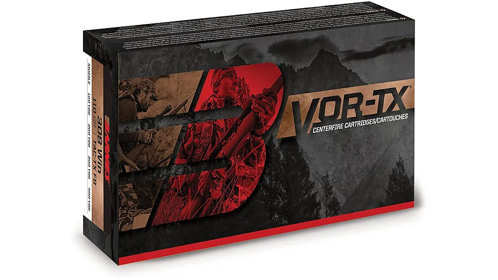 Barnes 5.56x45mm NATO VOR-TX 62 grain TSX Boat Tail ammunition