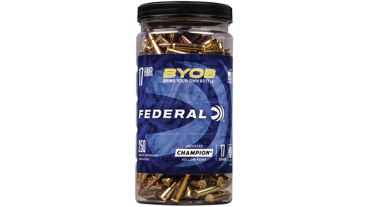 Federal Champion Training BYOB Speer TNT Jacketed Hollow Point 17 Grain .17 HMR 2530 fps 604544650792
