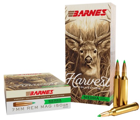 Barnes Bullets 32402 Harvest 7mmRemMag 150gr Sierra Tipped GameKing 20 Per Box/10 Case
