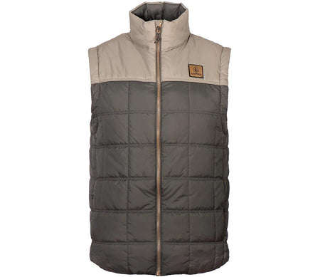 Santiam Insulated Outdoor Vest Gunmetal Shadow Tan Medium