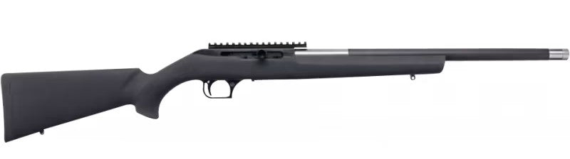 Magnum Research SBA22WMH Magnum Lite Straight Bolt 22 WMR 9+1 19" Black Threaded Barrel, Black Anodized Aluminum Receiver w/Picatinny Rail, Black Hogue OverMolded Polymer Stock