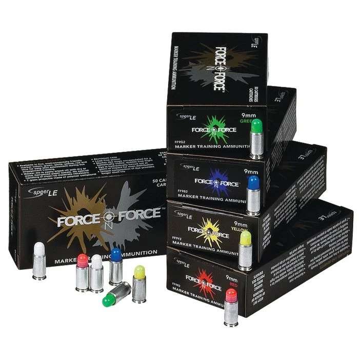 Speer LE Force On Force 9mm Training Marker Rounds - Red