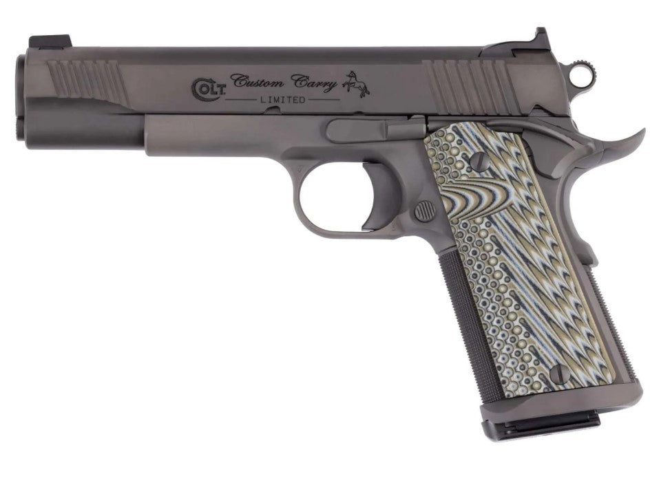 Colt Mfg O1080CS Custom Carry 45 ACP 7+1 5" National Match Barrel, Steel Frame w/Picatinny Rail