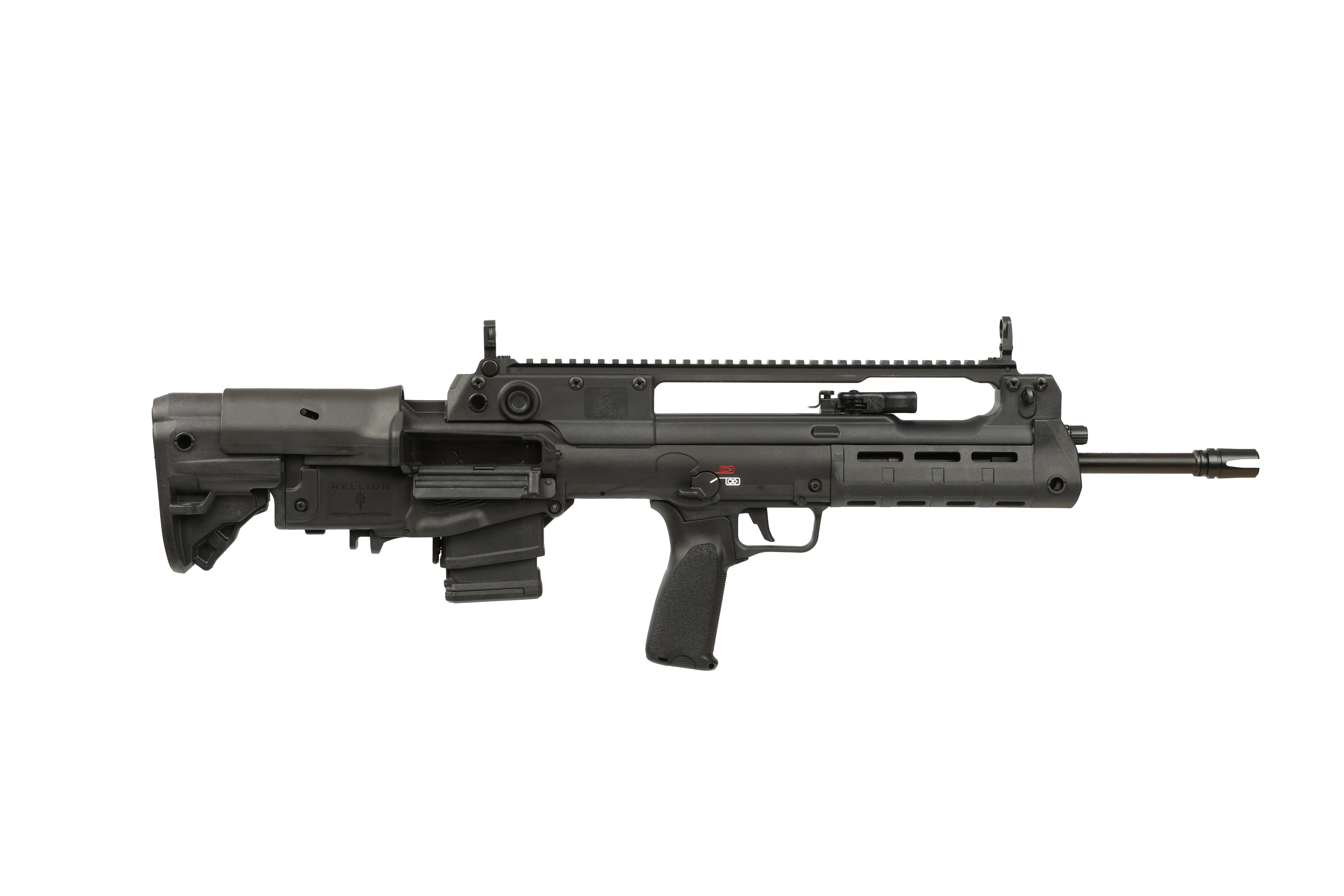 HELLION 5.56 BLK 16" 10+1 LOW PROFILE FLIP UP SIGHTS