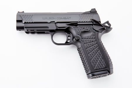 Wilson Combat SFXCPR4 SFX9 Compact Frame 9mm Luger 15+1 4" Stainless Fluted Barrel, Black DLC Serrated Stainless Steel Slide, Black Aluminum Frame w/Beavertail & Picatinny Rail, Black Polymer Grip