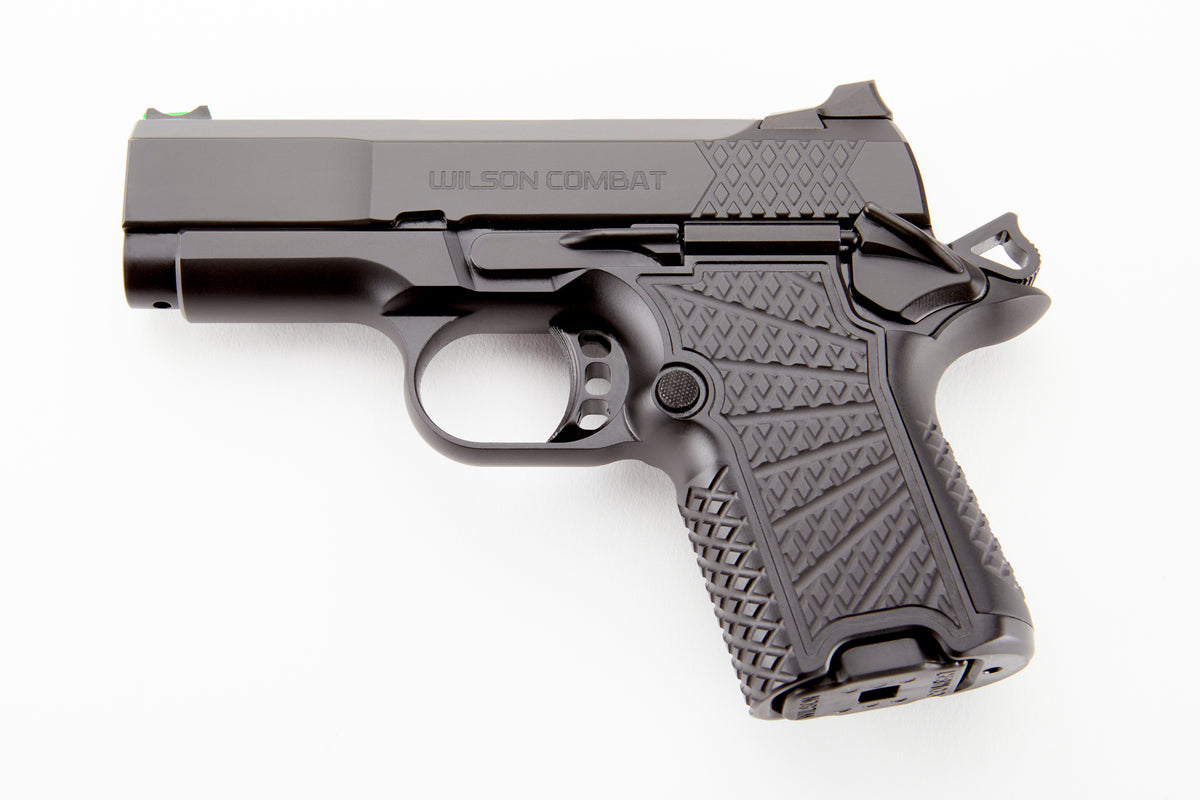 Wilson Combat SFX9SC3 SFX9 Sub-Compact 9mm Luger 10+1 15+1 3.25" Stainless Steel Barrel, Black DLC Serrated Stainless Steel Slide, Black Aluminum Frame w/Beavertail