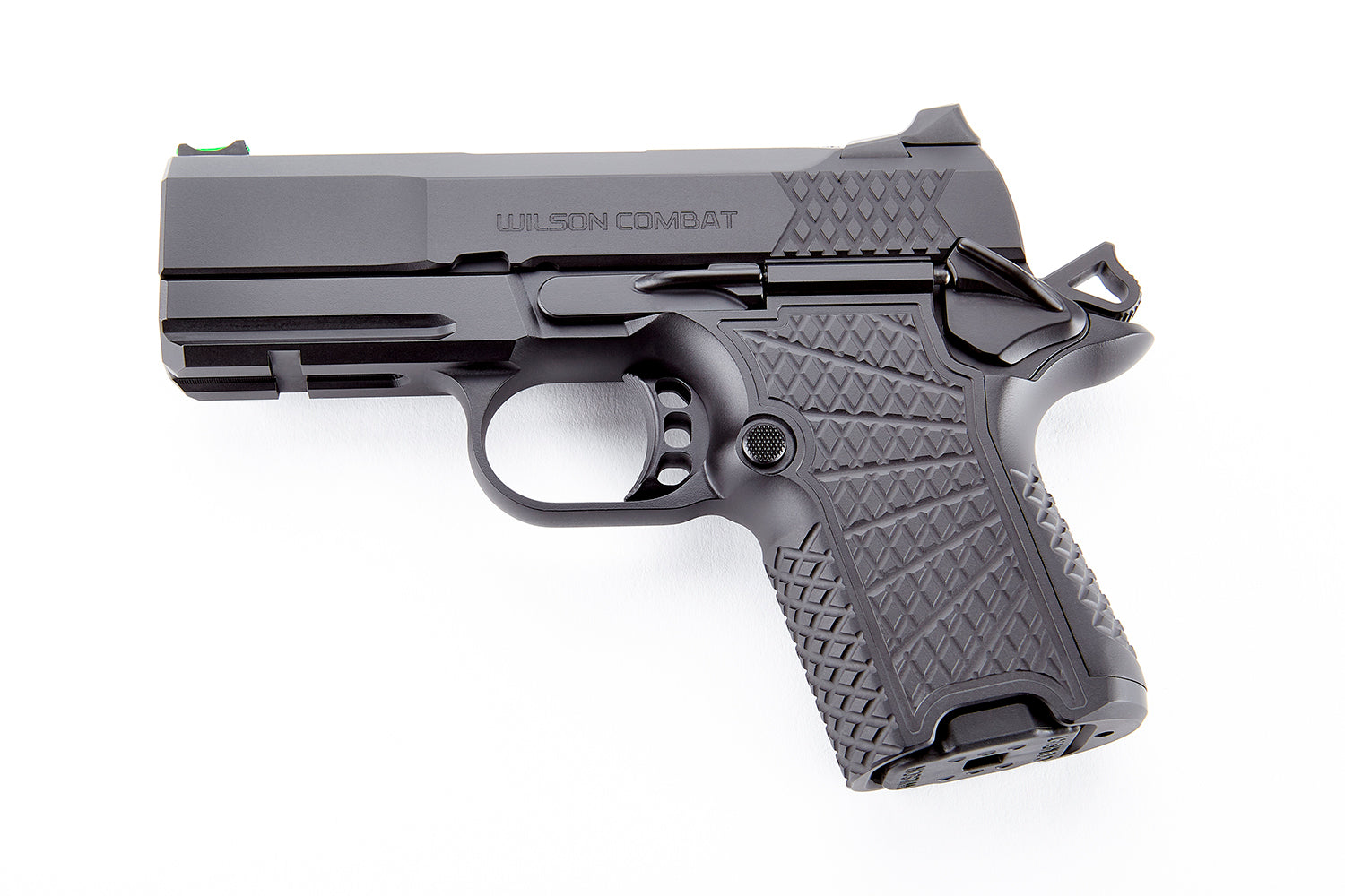 Wilson Combat SFX8SCR3 SFX9 Sub-Compact 9mm Luger 10+1 15+1 3.25" Stainless Steel Barrel, Black DLC Serrated Stainless Steel Slide, Black Aluminum Frame w/Beavertail & Picatinny Rail, Black G10 Grip