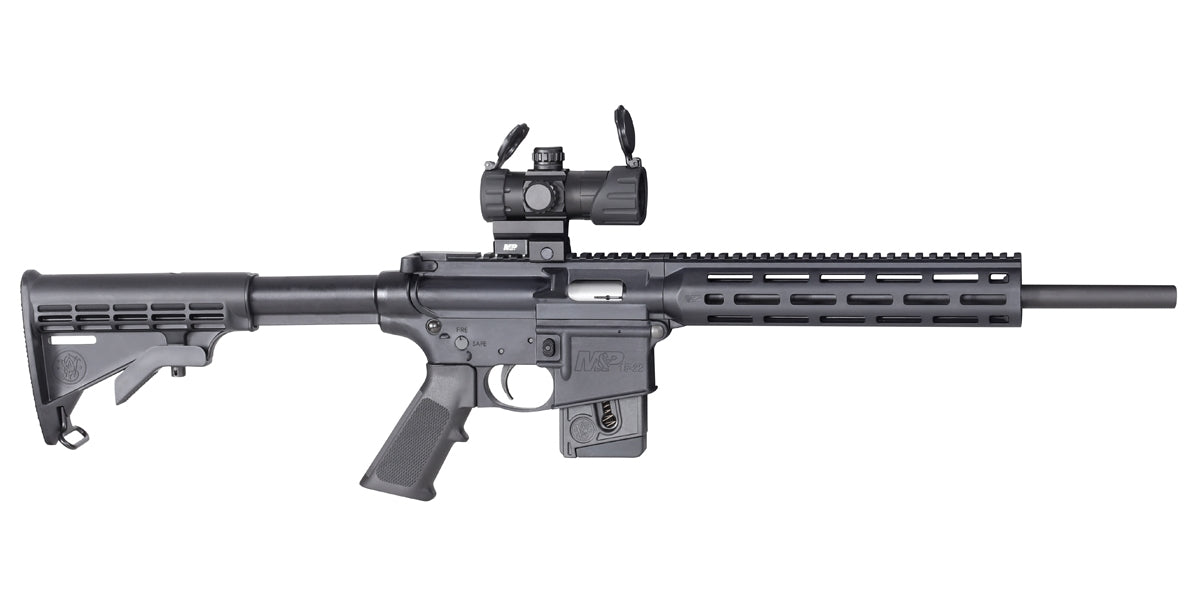 Smith & Wesson 12724 M&P15 Sport *State Compliant 22 LR 10+1 16.50" Black Threaded Barrel, Matte Black Aluminum Receiver w/Picatinny Rail, M-LOK Handguard, Black Fixed Synthetic Stock, Black Polymer G