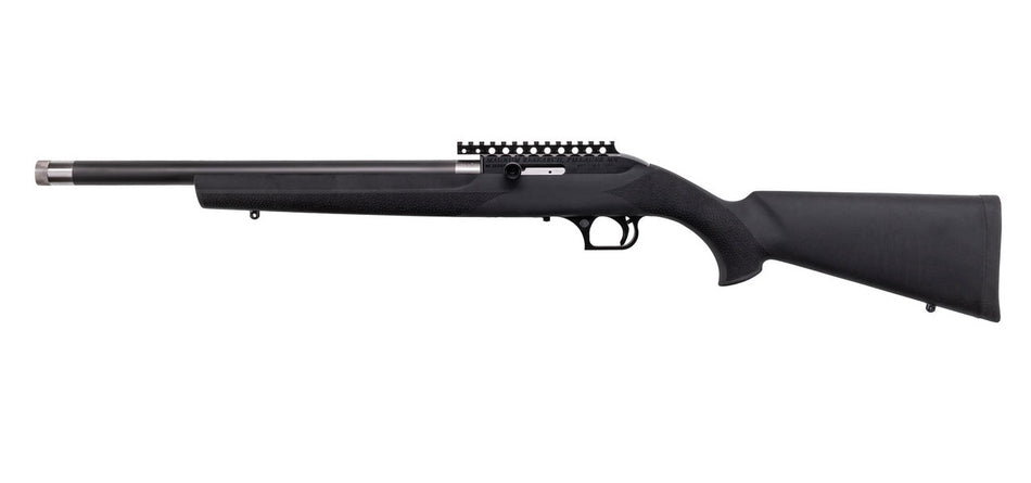 Magnum Research SSH22GT Magnum Lite SwitchBolt Full Size 22 LR 10+1 16.50" Black Anodized Carbon Steel/Threaded Barrel, Black w/Integral Scope Base Receiver, Black Fixed Hogue OverMolded Stock, Right