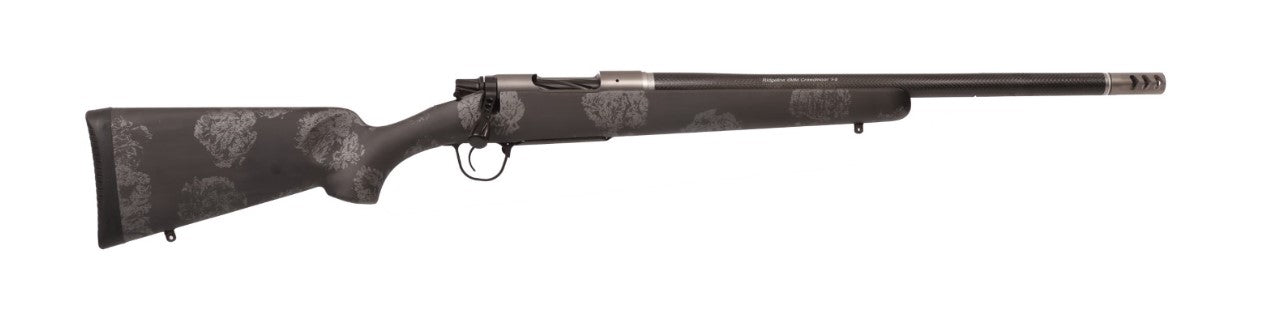 Christensen Arms 8010614900 Ridgeline FFT 270 WSM 3+1 20" Carbon Fiber/Threaded Barrel, Stainless Steel, Black with Gray Accents Stock