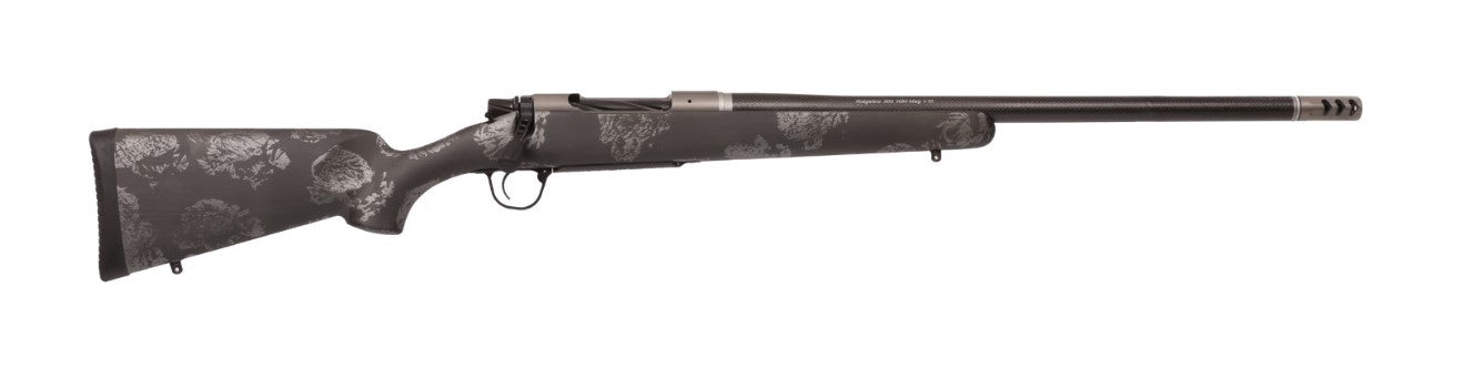 Christensen Arms 8010614300 Ridgeline FFT Full Size 7mm Rem Mag 3+1, 22" Stainless Steel Threaded Barrel, Stainless Aluminum Receiver Black w/Gray Accents Fixed Sporter w/Flash Forged Technology Stock