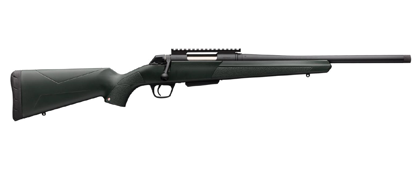 Winchester Repeating Arms 535757293 XPR 450 Bushmaster 3+1 16.50" Perma-Cote Matte Threaded Barrel, Perma-Cote Matte Picatinny Rail Steel Receiver, Fixed Green Polymer Stock