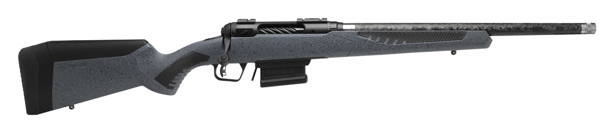 Savage Arms 57932 110 Carbon Predator 223 Rem 18" Proof Research Carbon Fiber Barrel, Granite Stock with Black Rubber Cheek Piece & Grips