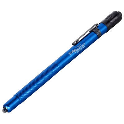 Stylus Penlight Blue Finish White LED AAAA Battery