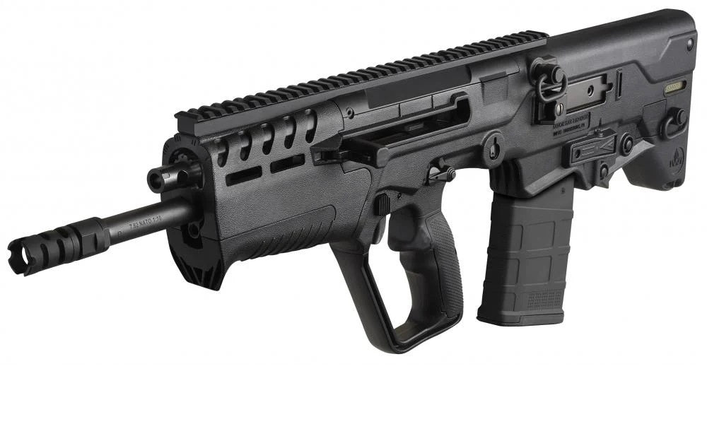IWI US T7B2010 Tavor 7 7.62x51mm NATO Caliber with 20" Barrel, 10+1 Capacity, Black Metal Finish, Black Fixed Bullpup Stock & Black Polymer Grip Ambidextrous Hand