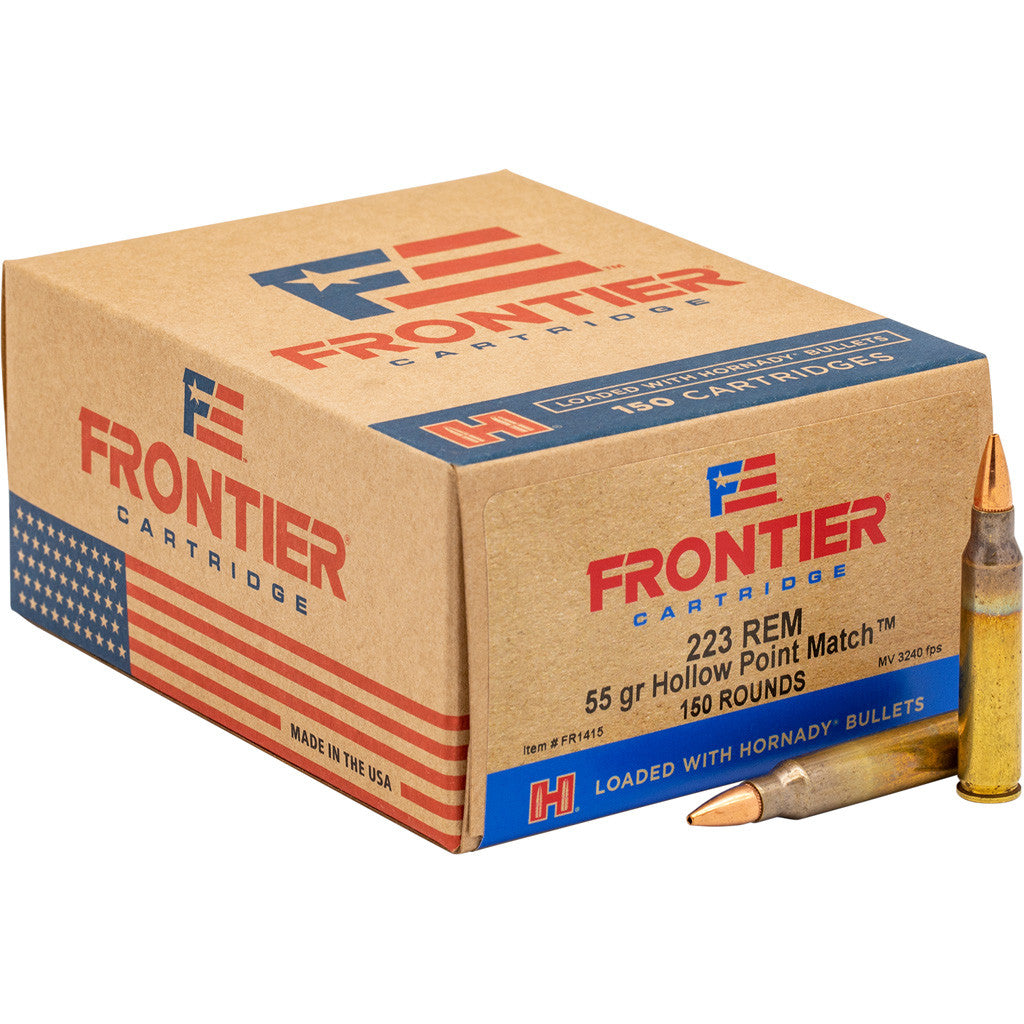 Frontier Cartridge .223 Remington Lake City Military Grade 55 grain Hollow Point Match ammunition