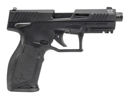 Taurus 1-2TX22141-5XMAG TX22 Full Size Frame 22 LR 22+1 4.10" Black Threaded Barrel, Black Anodized Serrated Slide, Black Polymer Frame w/Picatinny Rail, Ergonomic Grip, 5 Mags