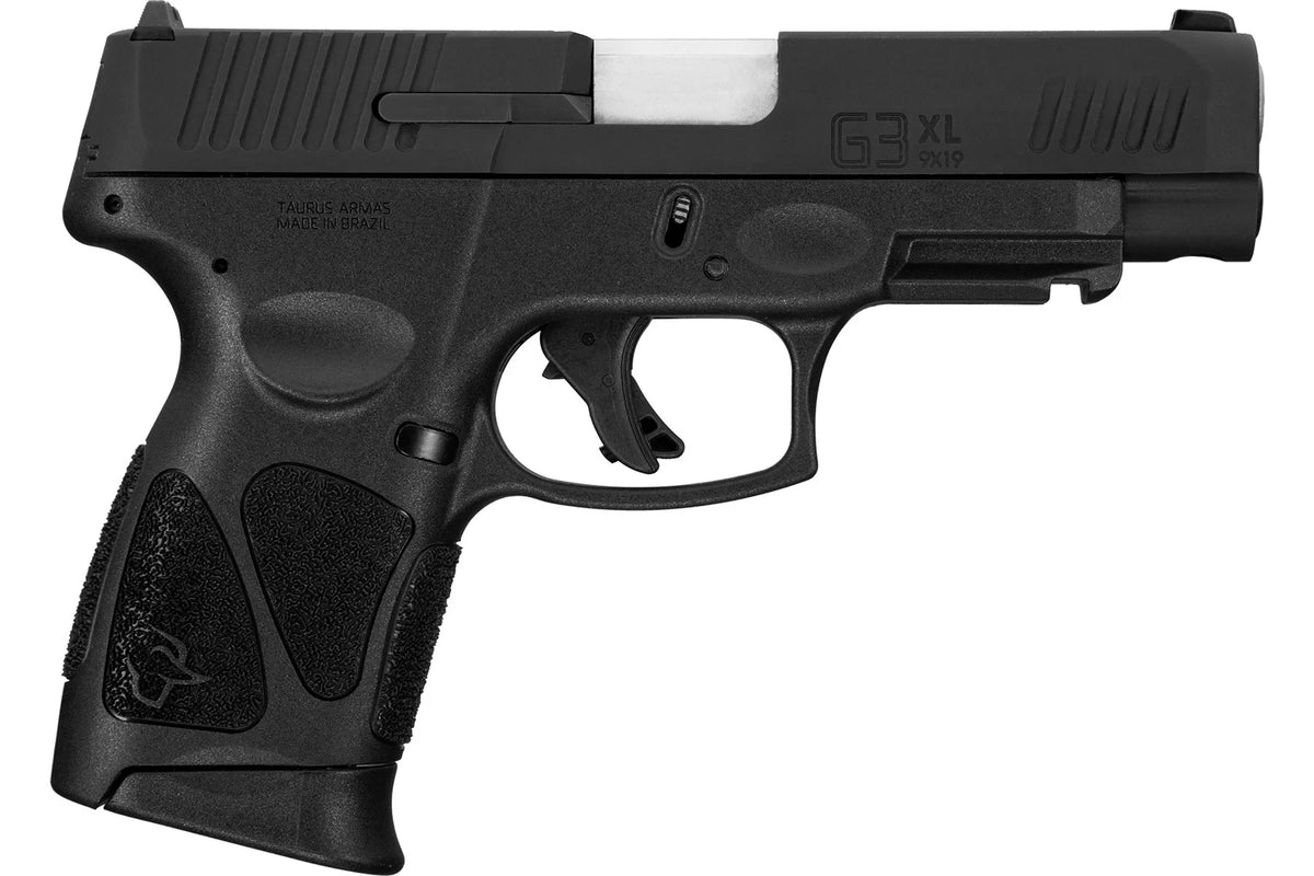 Taurus 1G3XLSR9041 G3XL Compact Frame 9mm Luger 12+1 4" Matte Stainless Steel Barrel, Matte Black Tenifer Serrated Steel Slide, Black Polymer Frame w/Picatinny Rail, Black Polymer Grip, Right Hand