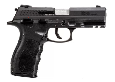 Taurus 1TH45041 TH Full Size 45 ACP 13+1 4.27" Matte Stainless Steel Barrel, Matte Black Serrated Slide, Black Polymer Frame w/Picatinny Rail, Black Interchangeable Backstrap Grip Right Hand