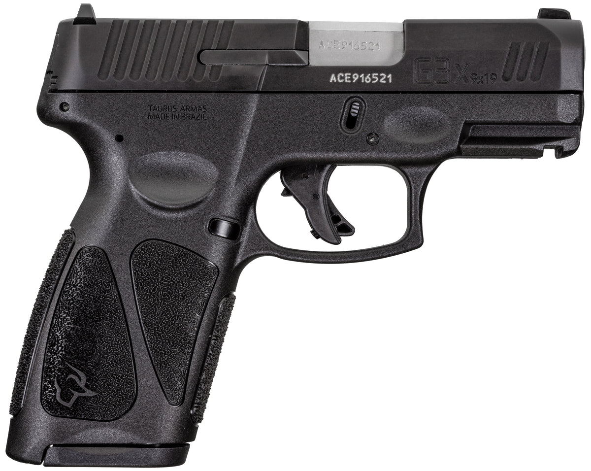 Taurus 1G3XSR9031 G3X Full Size Frame 9mm Luger 15+1 3.20" Matte Stainless Steel Barrel, Matte Black Tenifer Serrated Steel Slide, Black Polymer Frame w/Picatinny Rail, Black Polymer Grip, Right Hand
