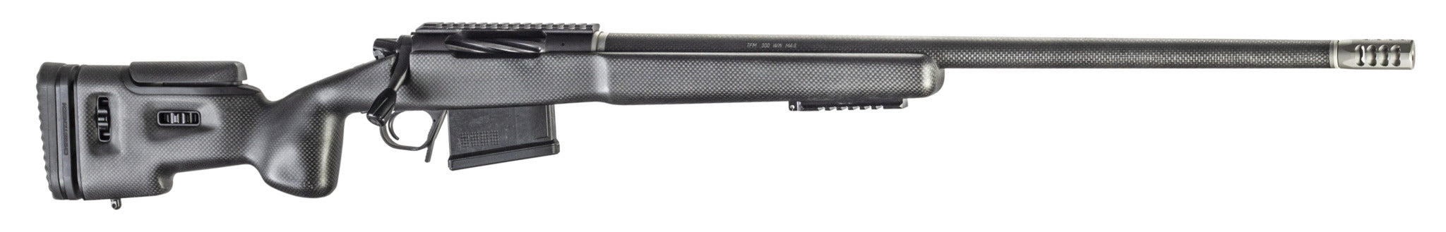 Christensen Arms 8010500200 TFM Long Range Full Size 300 PRC 3+1, 26" Carbon Fiber Target Profile Barrel, Black Nitride Aluminum Receiver, Natural Carbon Fiber Fixed Long Range Stock