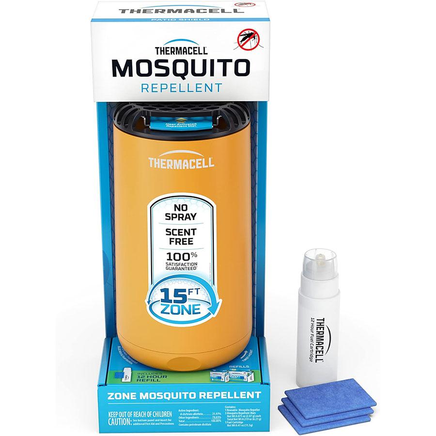 Thermacell PS1 Patio Shield Mosquito Repeller Citrus Edition w/ 12-Hour Fuel