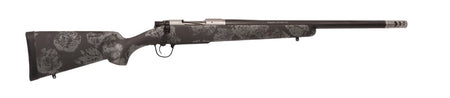 Christensen Arms 8010631600 Ridgeline FFT TI 6.8 Western 3+1 20" Carbon Fiber Threaded Barrel, Stainless Titanium Rec, Black with Gray Accents Stock