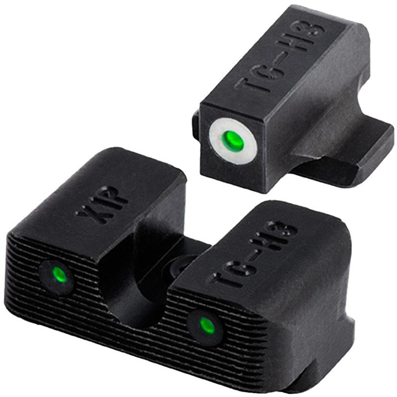 TruGlo TG231R1W Tritium Pro Night Sight Green Tritium White Outline Front Sight Set