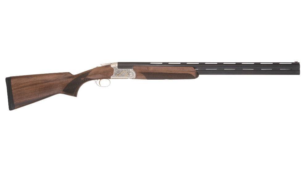 TriStar 33132 Trinity II Full Size 16 Gauge Break Open 2.75" 2rd 28" Black Over/Under Vent Rib Barrel, Acid Etched w/24K Gold Inlay Stainless Steel Receiver, Fixed Turkish Walnut Stock, Right Hand