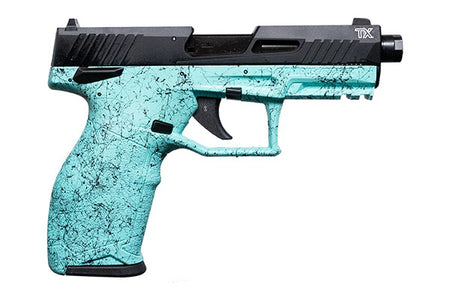 Taurus 12TX22141SP4 TX22 Gen 2 Full Size Frame 22 LR 16+1/22+1 4.10" Threaded Barrel, Serrated Slide, Polymer Frame w/Picatinny Rail, Right Hand