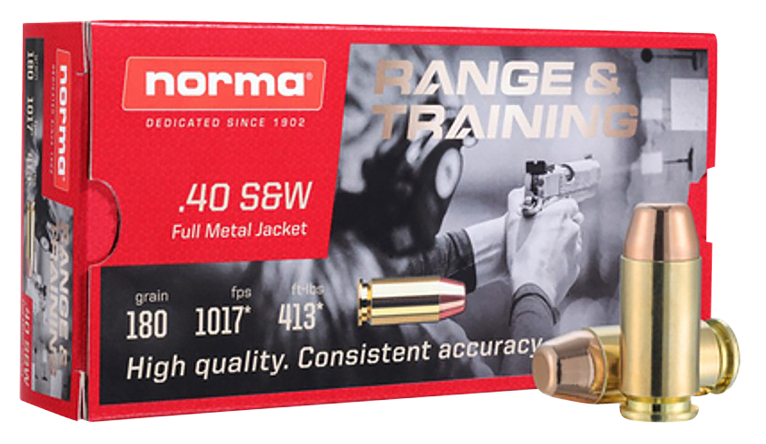 Norma .40 S&W Self Defense NXD 180 grain Monolithic Fluted Lead Free ammunition