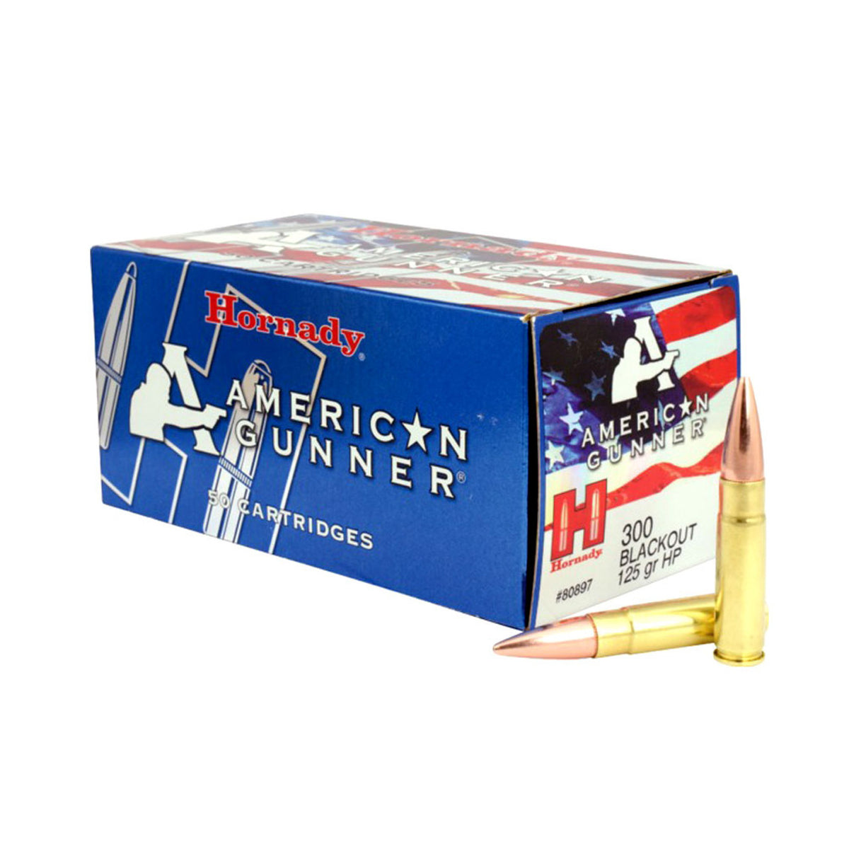 Hornady .300 AAC Blackout American Gunner 125 grain Hollow Point ammunition