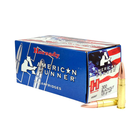 Hornady .300 AAC Blackout American Gunner 125 grain Hollow Point ammunition