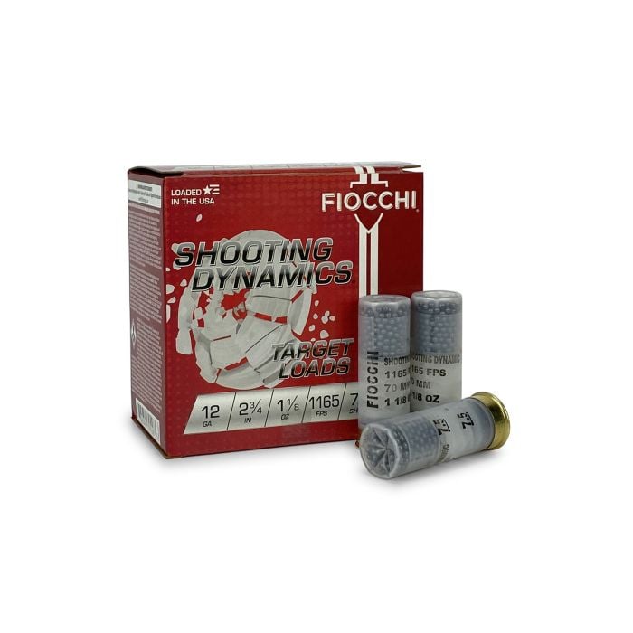 Fiocchi Shooting Dynamics Target Load 12 Gauge 2.75" 1-1/8oz 7.5 Shot