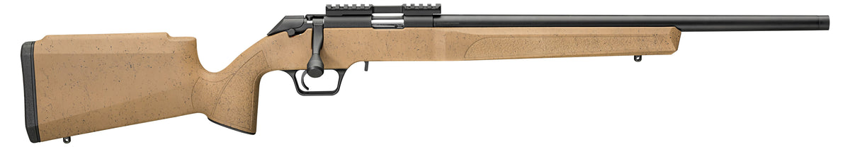 Springfield Armory BART92022CBW Model 2020 Rimfire Target Full Size 22 LR 10+1 20" Matte Blued Heavy Threaded Barrel, Picatinny Rail Carbon Steel Receiver, Coyote w/Black Webbing Synthetic Fixed Stock
