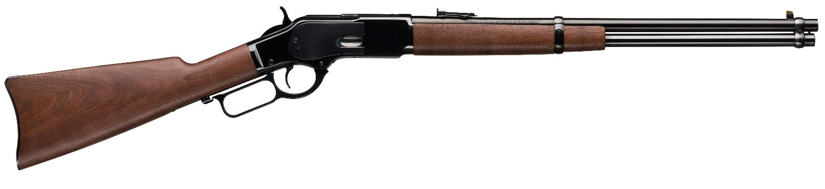 Winchester Repeating Arms 534255141 Model 1873 Carbine Full Size 45 Colt (LC) 10+1 20" Brushed Polish Blued Sporter Barrel, Brushed Polish Blued Steel Receiver, Black Walnut Straight Grip Stock