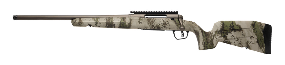 Savage Arms 32310 Axis 2 Pro Compact 6.5 Creedmoor 4+1 20" Gun Metal Bronze Cerakote Heavy Threaded Barrel & Picatinny Rail Carbon Steel Receiver, Fixed Woodland Camo Synthetic Stock, Left Hand
